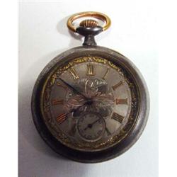 Victorian gun metal pocket watch…