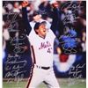 Image 2 : New York Mets Team-Signed 1986 World Series Champions 16x20 Photo with (23) Signatures Including Dar