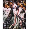 Image 1 : New York Mets Team-Signed 1986 World Series Champions 16x20 Photo with (25) Signatures Including Dar