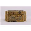 Image 4 : Chinese brass box with decorative roosters, birds, and