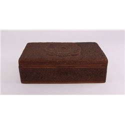 19th Century Anglo Indian Jewelry cask or sewing box.