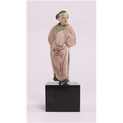 Chinese roof tile depicting a robed prestigious man,
