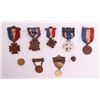 Image 3 : Nine (9) mixed collection of Civil War era medals.