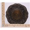 Image 2 : Italian brass/bronze plate with decorated with lions,