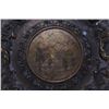 Image 3 : Italian brass/bronze plate with decorated with lions,