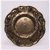 Image 4 : Italian brass/bronze plate with decorated with lions,