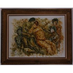 Calvin Waller Burnett (1921-2007) original oil on