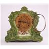 Image 3 : Antique Ansonia Wing Porcelain Mantle Clock.  (Size: