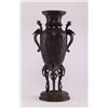 Image 1 : Japanese bronze vase or urn finely decorated with birds