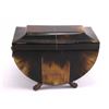 Image 5 : Fine English Regency Horn Covered Tea Caddy, first
