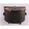 Image 7 : Fine English Regency Horn Covered Tea Caddy, first