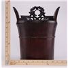 Image 2 : Antique Chinese water bucket with a dragon carvings and