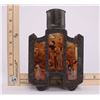 Image 2 : Antique Asian bottle or flask, possible woodblock/print