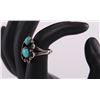 Image 3 : Native American sterling silver and turquoise ring.
