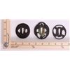 Image 2 : Three (3) 19th Century, Japanese Samurai Tsuba sword