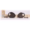 Image 2 : Two (2) Antique heart shaped locks with key. (Size: See