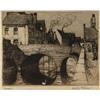 Image 1 : dorothy stevens rca, osa, TWO VIEWS: BRUGES; and ON THE CANAL CHARTRES., Two etchings,, each s...