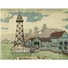 Image 1 : nicholas hornyansky, arca, osa, cpe, LOOKOUT TOWER, TORONTO HARBOUR POLICE., Colour aquatint a...