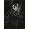 Image 1 : sylvia hahn osa, ARTEMIS AND ORION., Woodblock print, signed in margin., Sight 22.2 x 16.5 cm....