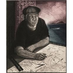 DAVID LLOYD BLACKWOOD RCA, OSA, CPE, CM, MASTER MARINER., Colour etching and aquatint, signed, t...