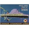 Image 1 : 20TH CENTURY CANADIAN SCHOOL, CANADA STEAMSHIP LINES-, GREAT LAKES CRUISES FOR RECREATION AND HE...