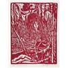 Image 1 : james edward hervey macdonald rca, osa, MARSH., Woodblock print, certified by Thoreau MacDonald....