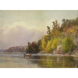 lucius richard o'brien prca, osa, LAKE ROUSSEAU., Watercolour, signed and dated 1895;, titled...