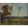 Image 1 : James Henderson, SPRING LANDSCAPE., Oil on panel, signed., 20.3 x 25.3 cm. (8 x 10 in.)., 2,...