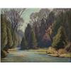 Image 1 : frederick henry brigden, rca, osa, RIVER LANDSCAPE., Oil on canvasboard., 26.7 x 34.3 cm. (1...