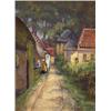 Image 1 : mary ella williams dignam, DUTCH VILLAGE., Watercolour, signed and dated Aug. 1919., 48.2 x 34...