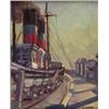 Image 1 : sylvia hahn osa, THE KINGSTON., Oil on board, signed;, signed, titled and Estate stamp verso....