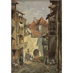 charles jones way rca, ANNECY., Watercolour, signed and titled., 34.2 x 24.1 cm. (13 1/2 x 9 1...