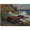 Image 1 : adam sherriff-scott rca, ROCKY SHORE., Oil on canvas, signed., 45.7 x 61 cm. (18 x 24 in.)....