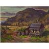 Image 1 : caleb keene, COUNTRY HOMESTEAD., Oil on canvas, signed., 22.9 x 30.5 cm. (9 x 11 1/2 in.)., ...