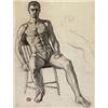 Image 1 : Henri hebert rca, NUDE STUDY OF A MAN., Graphite, signed with monogram, and inscribed 28 Nov....