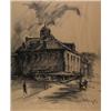 Image 1 : arthur shilling, OLD NAPOLEON HOUSE, NEW ORLEANS, L.A., Charcoal, signed and dated 69;, inscri...