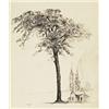 Image 1 : leonard hutchinson rca, osa, cpe, FOUR LANDSCAPE STUDIES., Four graphite studies, each with esta...