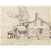 Image 1 : joachim george gauthier rca, osa, COUNTRY STORE NEAR MAPLE., Pencil, signed, titled, dated 1932...