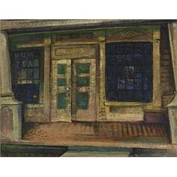 john jack martin rca, osa, cpe, FACADE AT BAMBURG., Oil on panel; signed, titled and dated 1954...