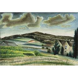 caven atkins cspwc, cgp, csga, LANDSCAPE., Watercolour, signed and dated 40., Sight 36.5 x 53....