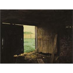 rolf pryne, ABANDONED BARN., Watercolour, signed and dated 73., Sight 48.8 x 66 cm (19 1/4 x 2...