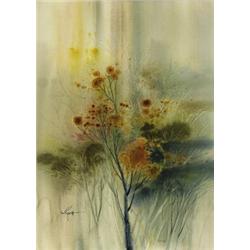 marjorie pigott rca, osa, cpwc, AUTUMN GOTHIC NO. 2., Watercolour, signed;, titled gallery lab...