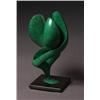 Image 1 : hans schleeh rca, COMPOSITION., Green patinated bronze sculpture, signed in cast. Mounted on a s...
