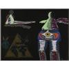 Image 1 : HAROLD barling town rca, osa, cpe, VALE VARIATION #38., Mixed media on paper, signed and dated 9...