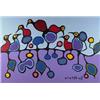 Image 1 : NORVAL H. Morrisseau rca, SPIRITS MERGING., Acrylic on canvas, signed in syllabics., 86.3 x 12...