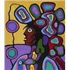 Image 1 : NORVAL H. MORRISSEAU rca, FAMOUS FUTURE., Acrylic on canvas, signed in syllabics., 81.3 x 71.1...