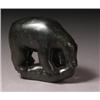 Image 1 : george palliser (b. 1927) Inukjuak.  E9-1790. Black stone carving of a bear and seal , signed with