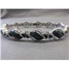 Image 1 : Blue & White Diamond Twist Style Bracelet