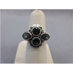 Custom made - Sterling Silver Mystic Topaz ring