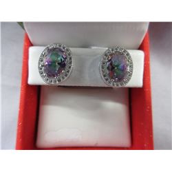 New Mystic & White Topaz earrings